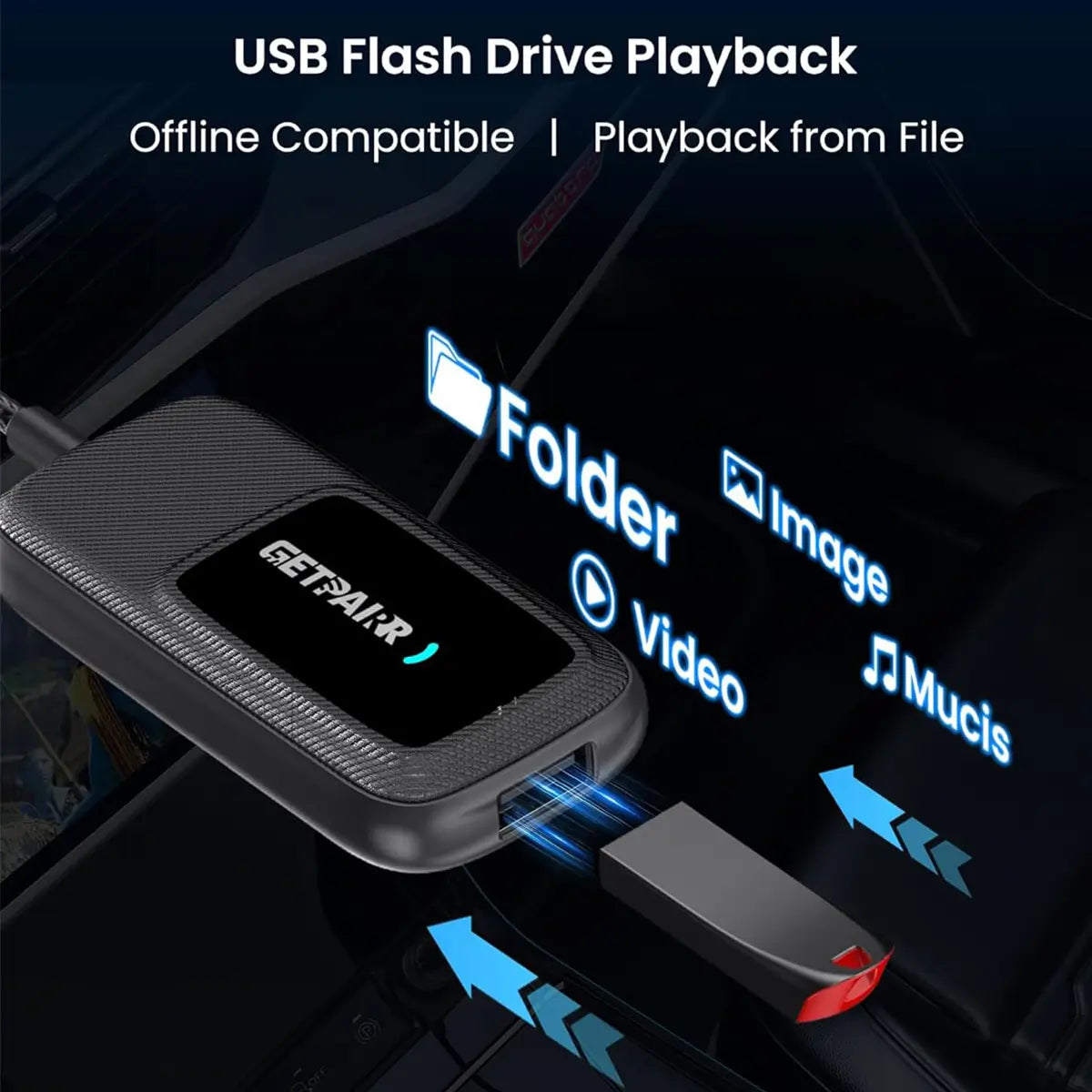 GetPairr Go · All-in-1 Wireless CarPlay & Android Auto Adapter with App Hub